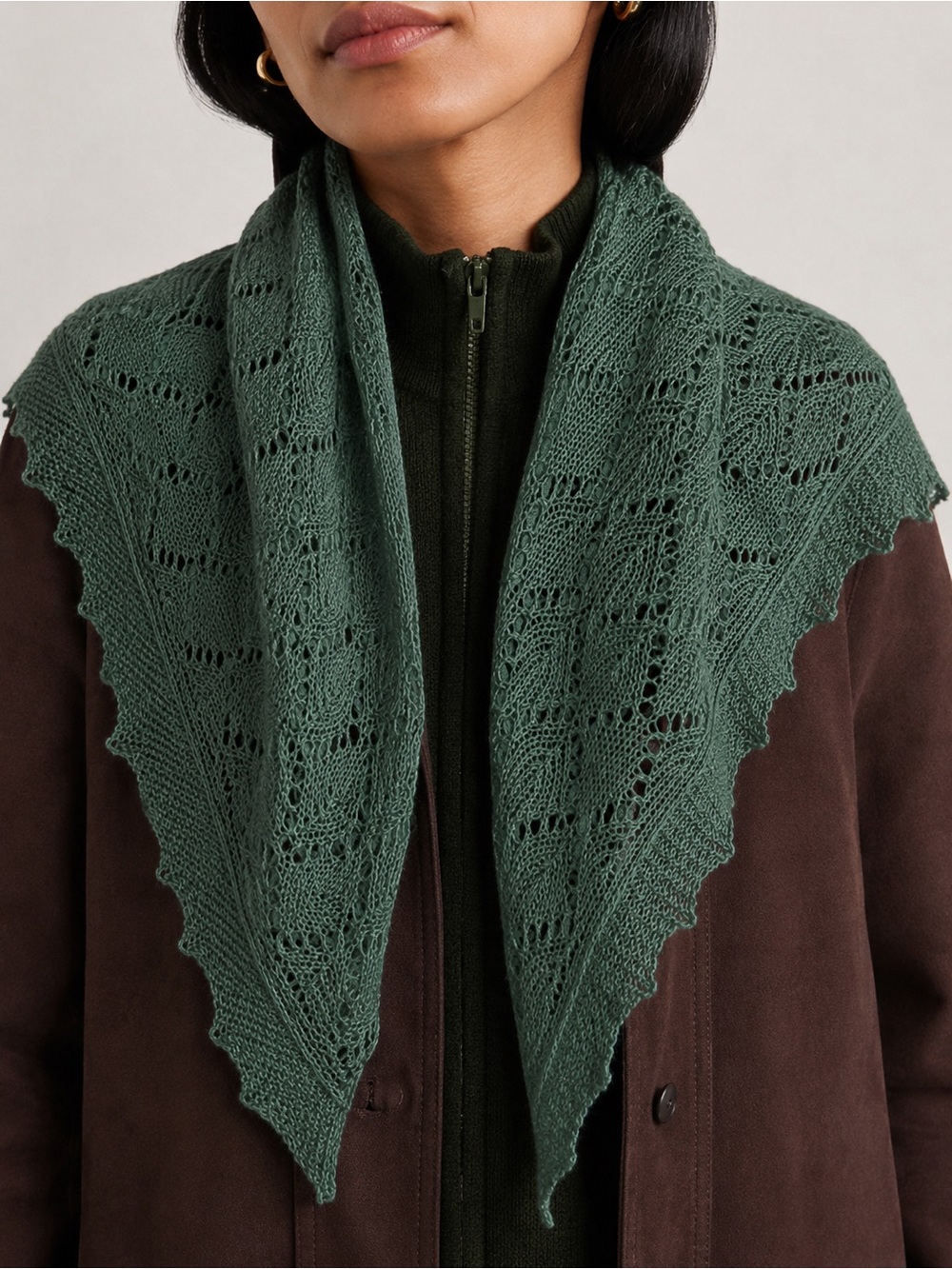 Vintage Laura Ashley Lace Knit Cotton Scarf Shawl Cottagecore